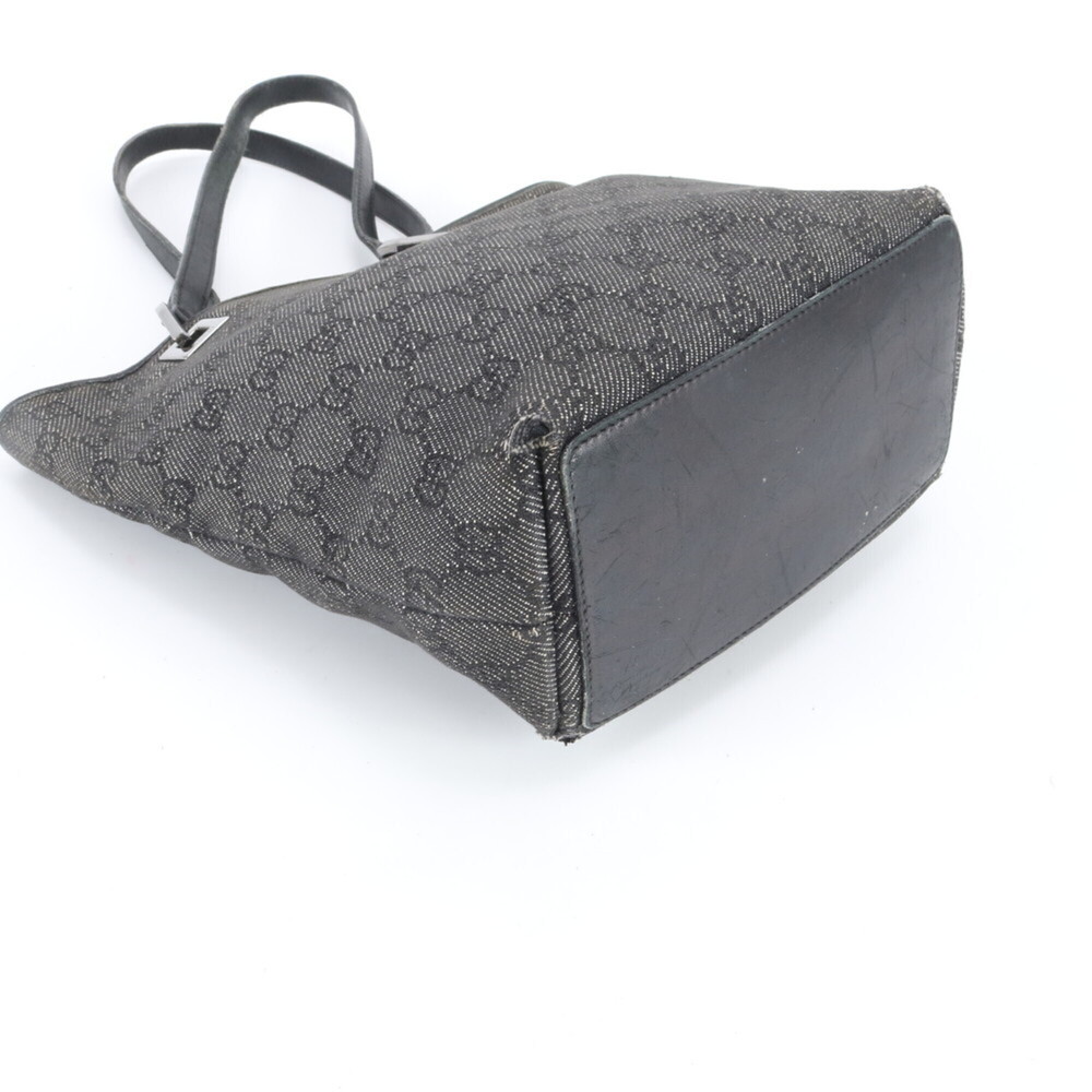Gucci GG Canvas 31244 Leather Tote Bag, Handbag, Shoulder Black, Women's - Picture 4 of 11
